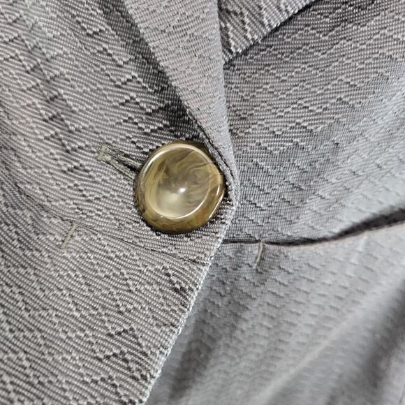 Coquille Blazer Womens 2 XS Gray Crop Jacket Golden Ratio Dynamism - Picture 8 of 13